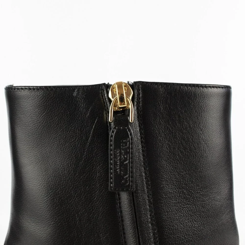 NEW Valentino Rockstud Pointed Ankle Boot – Sleek Kitten Heel w Studded Toe Edge
